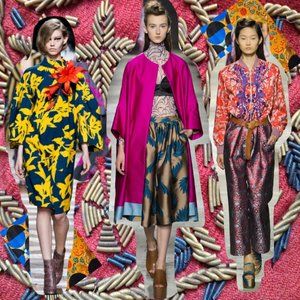 Dries Van Noten Psychedelic Sheer Cotton Tunic